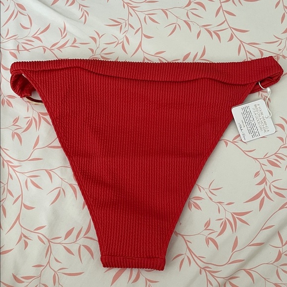 🎄Monday Swimwear Vibrant Red Bikini Bottom size 14 - Picture 6 of 10